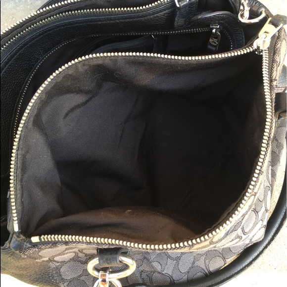 COACH Staton Carryall Leather Trim Signature Jacquard w! Matching Wallet - Picture 13 of 14